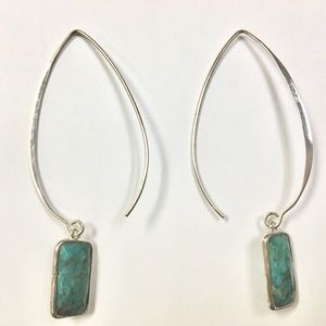 Silver and turquoise earring by Silpada